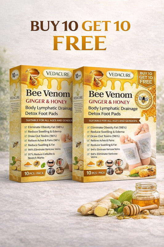 Vedacure Bee Venom Ginger & Honey Detox Pads ( BUY 10 GET 10 FREE )